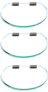SDG Glass, Brass Wall Shelf