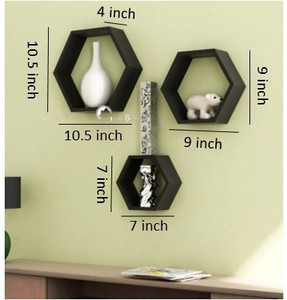 Onlineshoppee AFR901 AA Wooden Wall Shelf