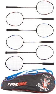 Sportime Tempered Steel Badminton Racquets G4 Strung