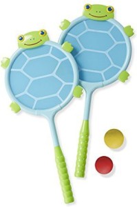 Melissa & Doug Sunny Patch Dilly Dally Racquet Set Toy G4 Unstrung