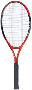 nivia r-25 red, black strung tennis racquet(pack of: 1, 83 g)