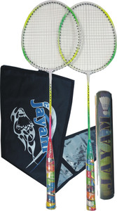 Jayam RANGEILA TRIPLE (2 RACKET + 10 SHUTTLE + BAG) G4 Strung