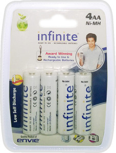 Envie AA 2100mAh Rechargeable Alkaline Battery