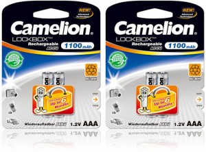 Camelion NH-AAA1100LBBP2 x 2 Packs Rechargeable Ni-MH Battery