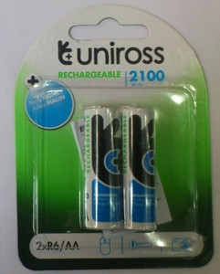 Uniross 2100 mAh Ni-Mh AA Rechargeable Ni-MH Battery