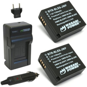 Wasabi Power Kit-Btr-Ble9-Lch-Ble9-01 Battery And Charger For Panasonic Rechargeable Li-ion Battery