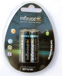 Envie Infinite Plus 2x AA 2500 Rechargeable Ni-MH Battery