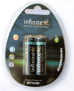 Envie Infinite Plus 2x AA 2500 Rechargeable Ni-MH Battery