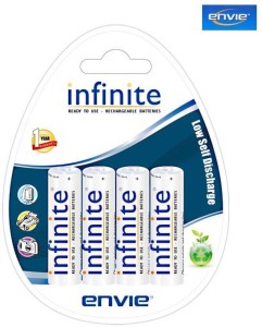 Envie Envie Infinite 4*AA Rechargeable Ni-MH Battery