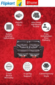 @home by Nilkamal Beverly Leather Manual Recliners