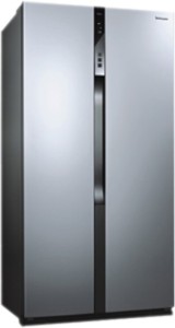 Panasonic 630 L Frost Free Side by Side 4 Star Refrigerator(Silver, NR-BS63VSX1)