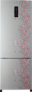 Haier 320 L Frost Free Double Door 3 Star Refrigerator(Silver Liana, HRB-3403PSL-H)