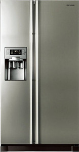 Samsung 585 L Frost Free Side by Side Refrigerator(Platinum Inox, RS21HUTPN1/XT)