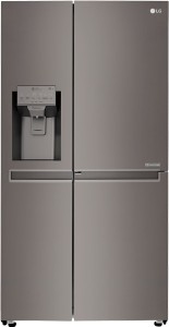 LG 668 L Frost Free Side by Side Refrigerator(Black STS, GC-J247CKAV)