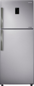 Samsung 393 L Frost Free Double Door 4 Star (2019) Refrigerator(Platinum Inox, RT39HDJTESP)