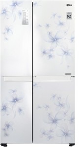 LG 687 L Frost Free Side by Side Refrigerator(Daffodil White, GC-B247SCUV)