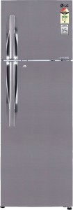 LG 335 L Frost Free Double Door 3 Star Refrigerator(Shiny Steel, GL-D372JPZL)