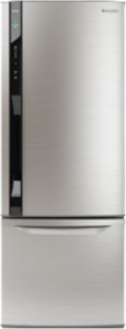 Panasonic 407 L Frost Free Double Door Bottom Mount Refrigerator(Stainless Steel, NR-BW415XS)