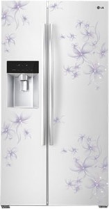 LG 567 L Frost Free Side by Side 4 Star Refrigerator(Daffodil White, GC-L207GPQV)