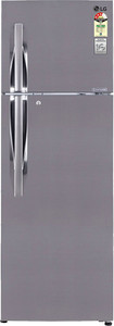 LG 310 L Frost Free Double Door 3 Star Refrigerator(Shiny Steel, GL-M322RPZL)