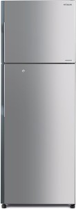 Hitachi 318 L Frost Free Double Door 3 Star Refrigerator(Lined Metallic Silver, R-H350PND4K (SLS))