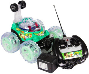 ben 10 remote control car with lightning wheels