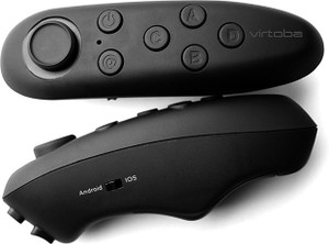 Flintstop Virtual Reality Bluetooth Controller With Selfie Shutter - Black Remote Controller