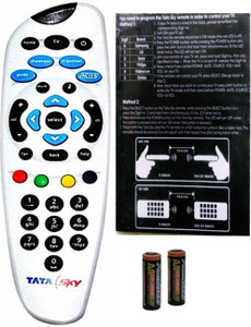 Tata Sky White Genuine Universal with User Manual (Sold by DIGILAND) Remote Controller