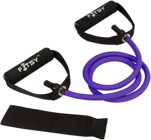 Fitsy Toning Tube with Additional Door Anchor - PURPLE (50-55 lbs) Resistance Tube