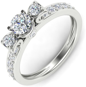 Vizyra Adorned Silver Swarovski Zirconia Swarovski Crystal