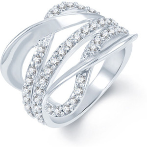 Sukkhi Sublime Alloy Cubic Zirconia Rhodium Ring Best Price In