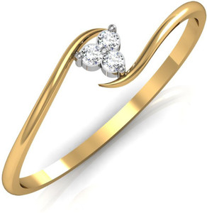 avsar Kashmir 18kt Diamond Yellow Gold ring Price in India Buy avsar Kashmir 18kt Diamond Yellow Gold ring online at Flipkart