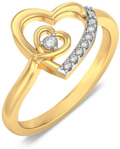 BlueStone The Lovers Hearts s 14kt Diamond Yellow Gold ring