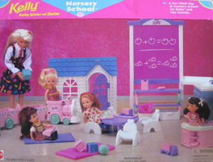 Barbie nursery best sale playset