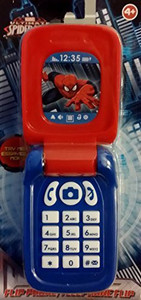 spiderman toy flip phone