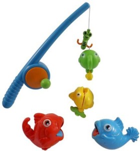 Liberty Imports and Reel Fishing Game Bath Toy Set for Kids with Fish and Fishing  Pole - and Reel Fishing Game Bath Toy Set for Kids with Fish and Fishing  Pole .