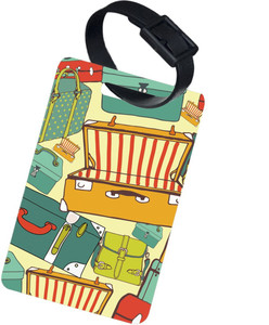 The Crazy Me VINTAGE SUITCASE Luggage Tag