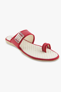 Pink Fever Women RED Flats