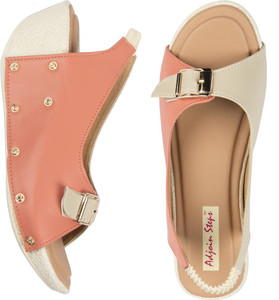 Adjoin Steps Women peach Wedges