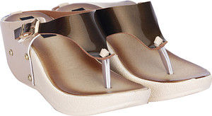 Mappy Women Cream Brown Wedges