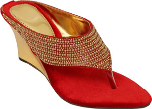 Remson India Women Red Wedges