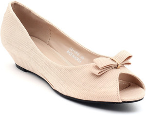 Shuberry Women Beige Wedges