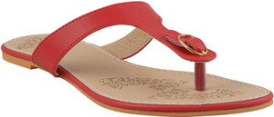Adorn Women Red Flats