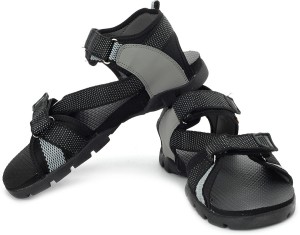 Sparx Men Black Grey Sports Sandals 
