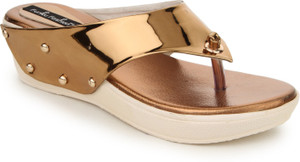 Funku Fashion Women Brown Wedges