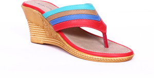Adjoin Steps Women Red Wedges