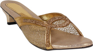 Footshez Women Golden Heels