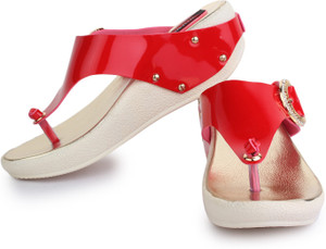 Naisha Women 4,Red Wedges
