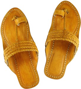 ekolhapuri men yellow sandals