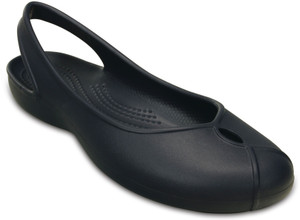 crocs navy flats